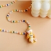 5Trendy Cartoon  Faux Pearl Cute Pendant Necklaces