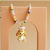 1Trendy Cartoon  Faux Pearl Cute Pendant Necklaces