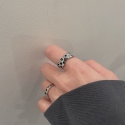  Colorblock Irregular Design Ladies Ring