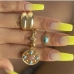 1Hip Hop Ladies Geometric Ring Sets