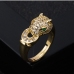 4Personalized Easy Match Golden Zircon Open Rings