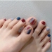 1Contrast Color Waterproof Durable False Toe Nails