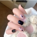 1Cool Stylish Color Block Stars Fake Nail Sets