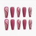 4Pink Water Ripple False Nail Patch