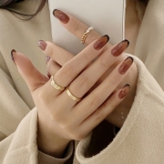 Simple Fashion Removable Thin False Nail Patches