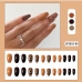 6Women's Colour Blocking Heart Fake Nails Patch