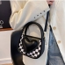 10Color Blocking Heart Shoulder Bag Handbags For Women