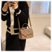 5Contrast Color Houndstooth Handbag Shoulder Bags