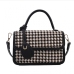 6Contrast Color Houndstooth Handbag Shoulder Bags