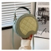 9Contrast Color Rhombus Lattice Shoulder Bag Handbag
