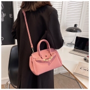 Elegant Versatile Solid Colour Shoulder Bag Handbags