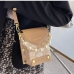 6Fashion Faux Pearl Patchwork Handbag Shoulder Bags