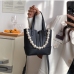 10Faux Pearl One-Shoulder Crossbody Handbags Women