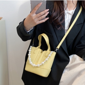 Faux Pearl One-Shoulder Crossbody Handbags Women