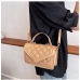 16Simple Design Rhombus Lattice Shoulder Bag Handbag