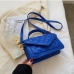 18Simple Design Rhombus Lattice Shoulder Bag Handbag
