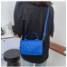 8Simple Design Rhombus Lattice Shoulder Bag Handbag