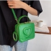 12Solid Color Zipper Handbag Shoulder Strap Bag