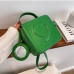 7Solid Color Zipper Handbag Shoulder Strap Bag