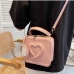 1Solid Color Zipper Handbag Shoulder Strap Bag