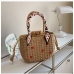 6Straw Heart Drawstring Handbags For Women