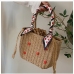 7Straw Heart Drawstring Handbags For Women