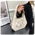 4Stylish Ruched Solid Ladies Handbags
