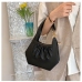 5Stylish Ruched Solid Ladies Handbags