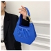 6Stylish Ruched Solid Ladies Handbags