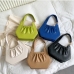 7Stylish Ruched Solid Ladies Handbags