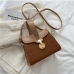 16Temperament Pure Color Handbag Shoulder Bags