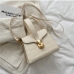 17Temperament Pure Color Handbag Shoulder Bags