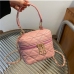 22Trendy Rhombus Lattice Shoulder Bag Handbags