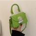14Versatile Pure Color Hasp Mini Shoulder Bag