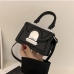 17Versatile Pure Color Hasp Mini Shoulder Bag