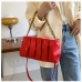 12 Chain Ruched Zipper Shoulder Bag For Women