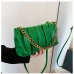 8 Chain Ruched Zipper Shoulder Bag For Women