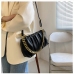 10 Chain Ruched Zipper Shoulder Bag For Women