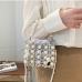 4 Dating Faux Pearl Drawstring Shoulder Bag Handbags