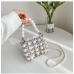 10 Dating Faux Pearl Drawstring Shoulder Bag Handbags