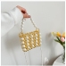 11 Dating Faux Pearl Drawstring Shoulder Bag Handbags