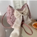 3  Fashion Bow Faux Pearl Shoulder Bags