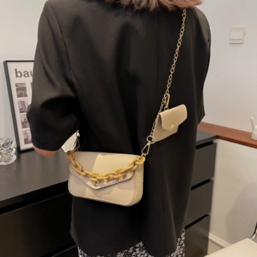   Fashion Chain Hollow Out Design Shoulder Bag