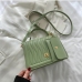 10  Fashion PU Pure Color One Shoulder Messenger Bag