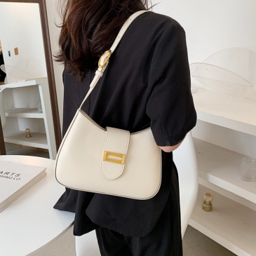  Fashion Pure Color Shoulder Bag