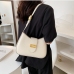 1 Fashion Pure Color Shoulder Bag