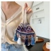 9 Retro Ethnic Weave Tassels Bucket Bag