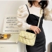 11Casual White Solid Shoulder Bags For Women