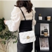 1Casual White Solid Shoulder Bags For Women