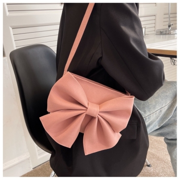 Chic Bow Pure Shoulder Bags For Women